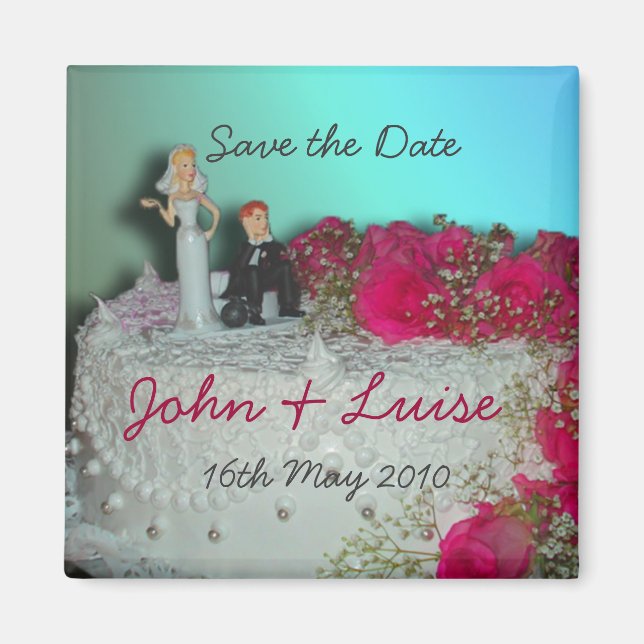 Wedding cake magnet (Front)