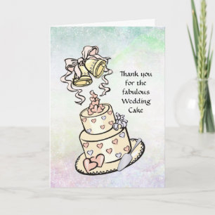 Wedding Cake - Many Uses - Bridal Services Thank You Card