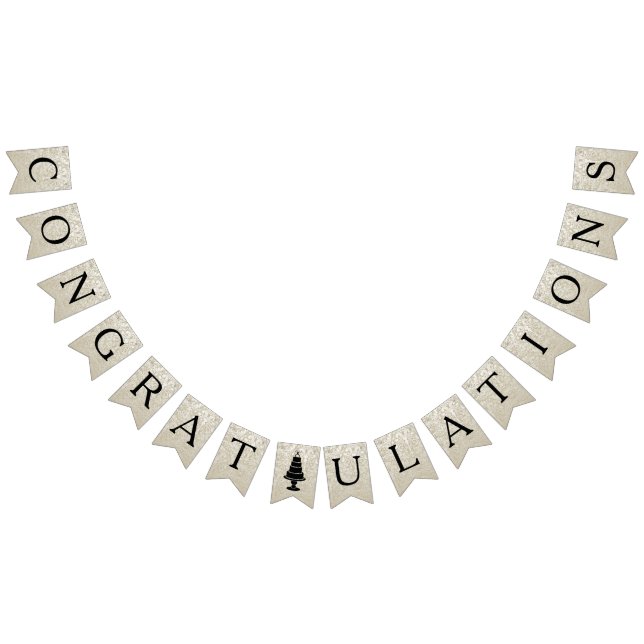 Wedding Cake Monogram Bunting (All)