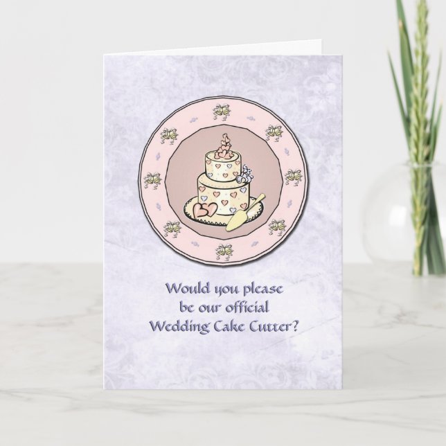 Wedding Cake -  Plate -  Multiple Wedding Use Card (Front)