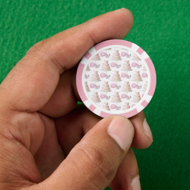 Wedding Cake Poker Chips (Hand)