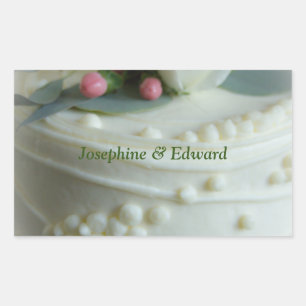 Wedding Cake Rectangular Sticker