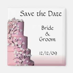 Wedding Cake Save the Date Magnets