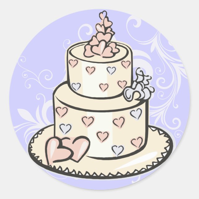 Wedding Cake Stickers (Front)
