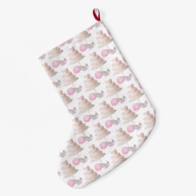 Wedding Cake Stocking (Back (Hanging))