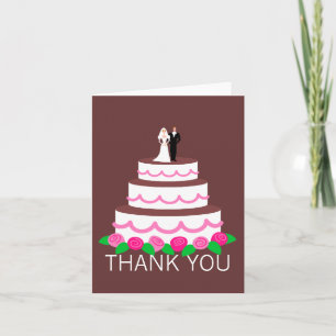 Wedding Cake Thank You Note Cards