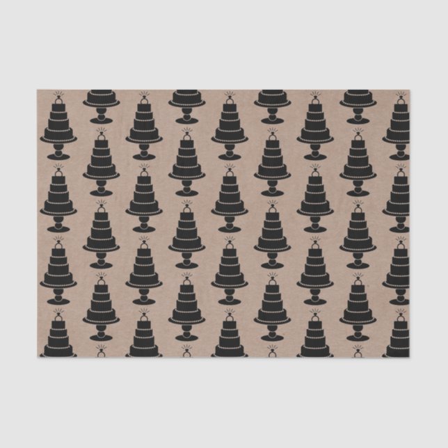 Wedding Cake Tissue Paper (Front)