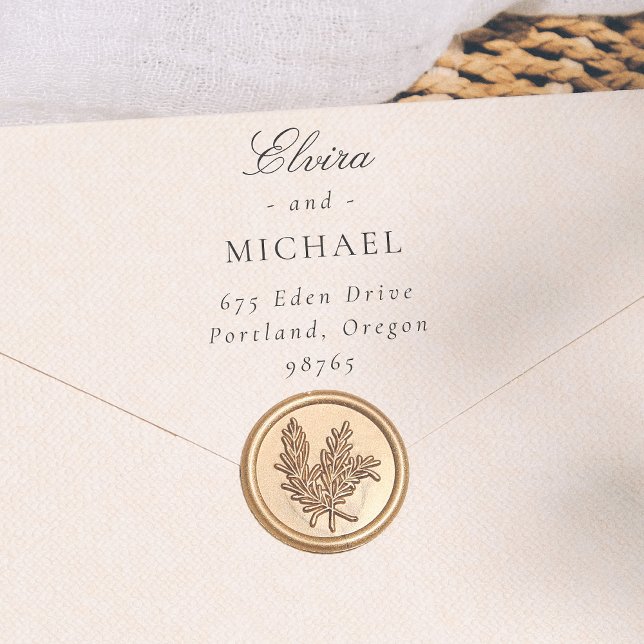 Wedding Calligraphy & Classic Serif Return Address Self-inking Stamp (Creator Uploaded)