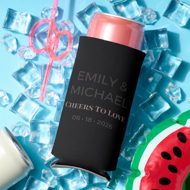 Wedding Can Coolers | Modern Party Favour (In Situ Summer)
