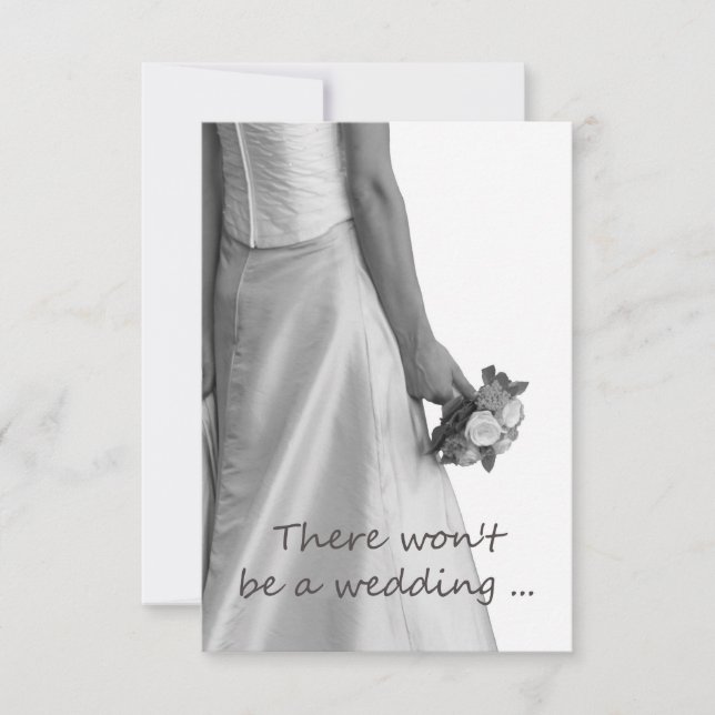 Wedding cancellation announcement (Front)