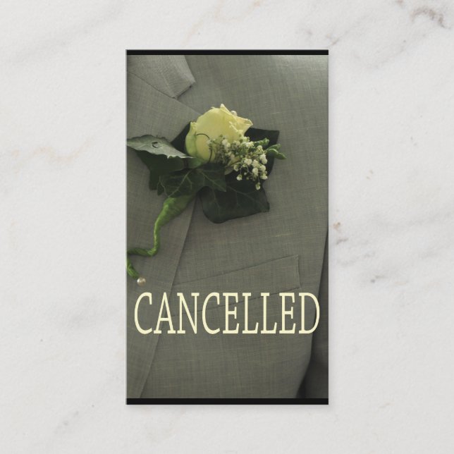 Wedding cancellation announcement (Front)