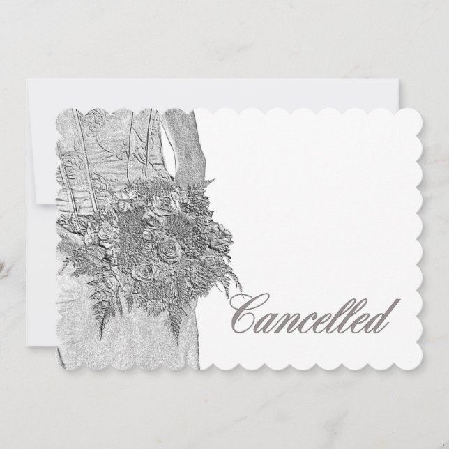 Wedding cancellation announcement (Front)