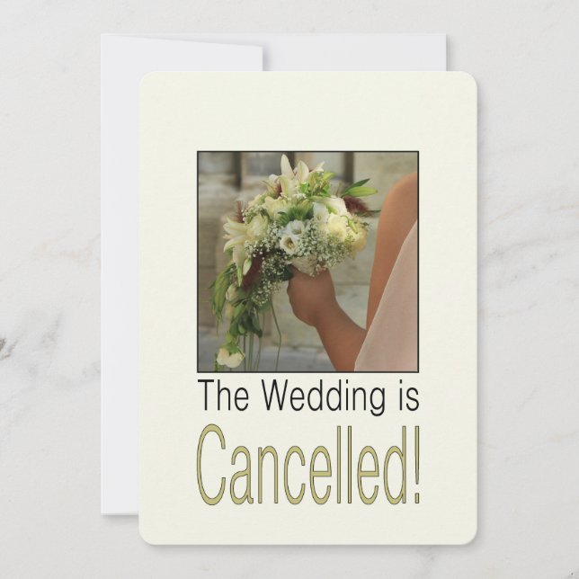 Wedding cancellation announcement (Front)