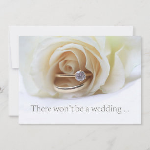 Wedding cancellation announcement