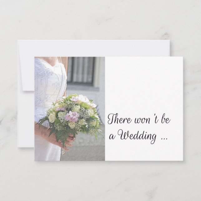 Wedding cancellation announcement (Front)