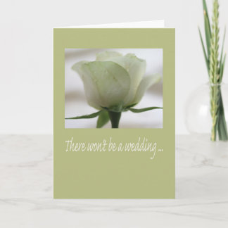 Wedding cancellation announcement