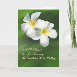 Wedding Cancellation Notice Card Frangapangie