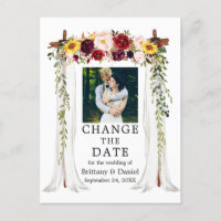 Wedding Canopy Mixed Floral Change The Date