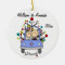Wedding Car 1st Christmas Personalised Ornament