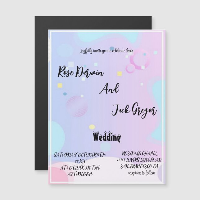 Wedding card (Front/Back)