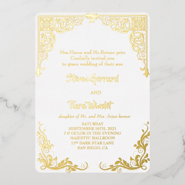 Wedding card  (Front)