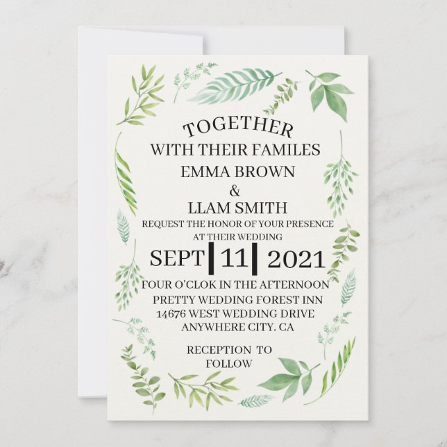 Wedding card 2021 (Front)