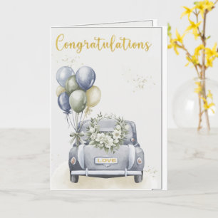 Wedding Card - Congratulations Mr & Mrs, Engagemen