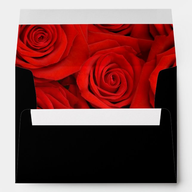 Wedding Card Envelope Roses (Back (Bottom))