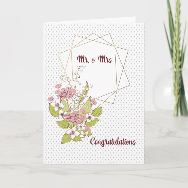 Wedding Card for Mr. & Mrs. (Front)