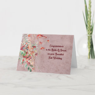 Wedding Card for the Bride and Groom