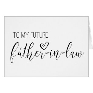 wedding card for the future Father-in-law