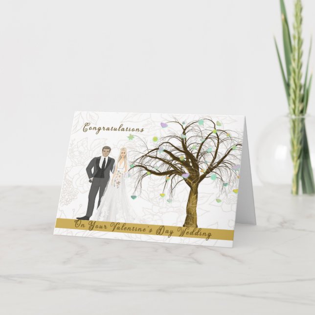 Wedding Card for Valentine's Day Wedding  (Front)