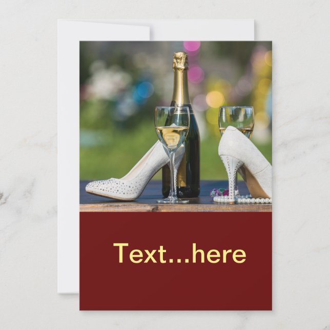 Wedding Card Instant Download Template (Front)