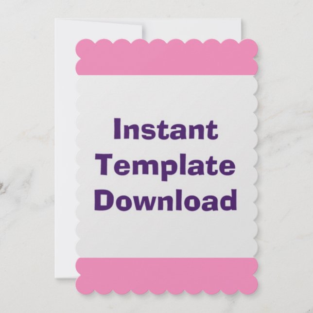Wedding Card Instant Download Template (Front)