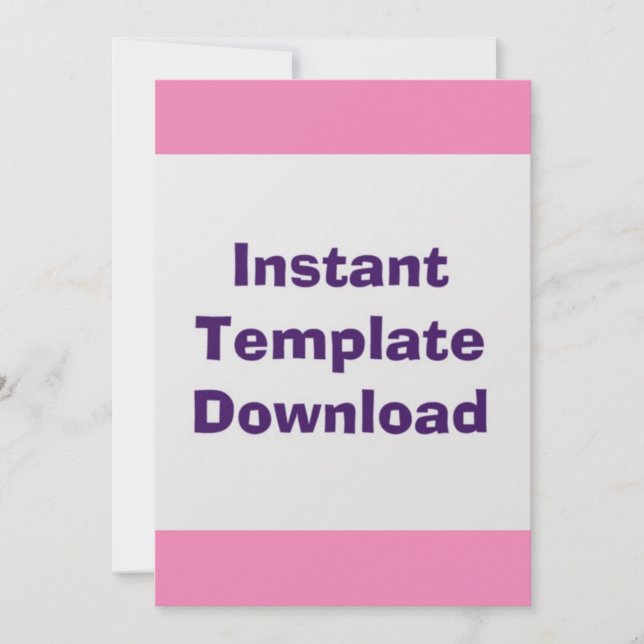 Wedding Card Instant Download Template (Front)