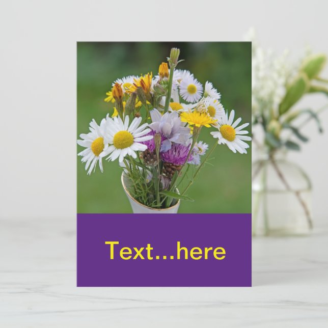 Wedding Card Instant Download Template (Standing Front)