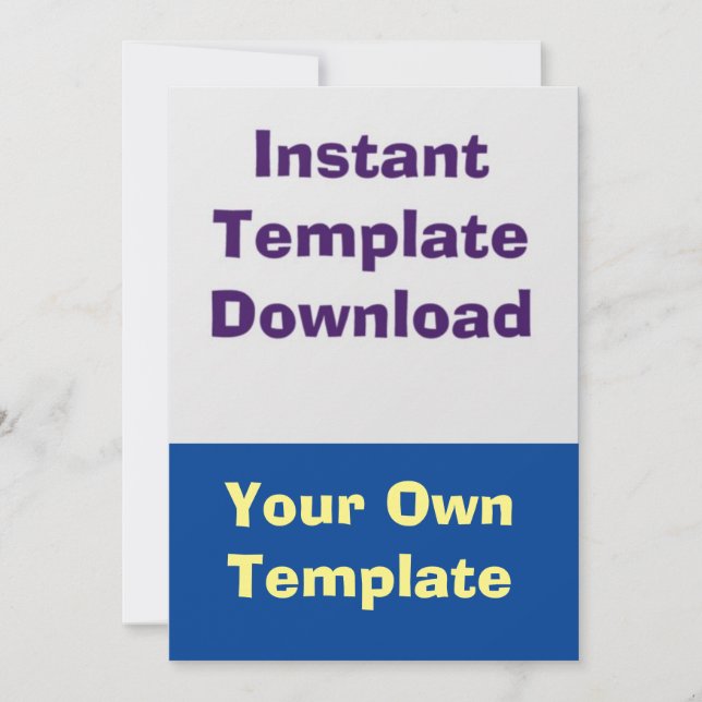 Wedding Card Instant Download Template (Front)