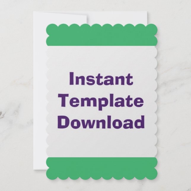 Wedding Card Instant Download Template (Front)