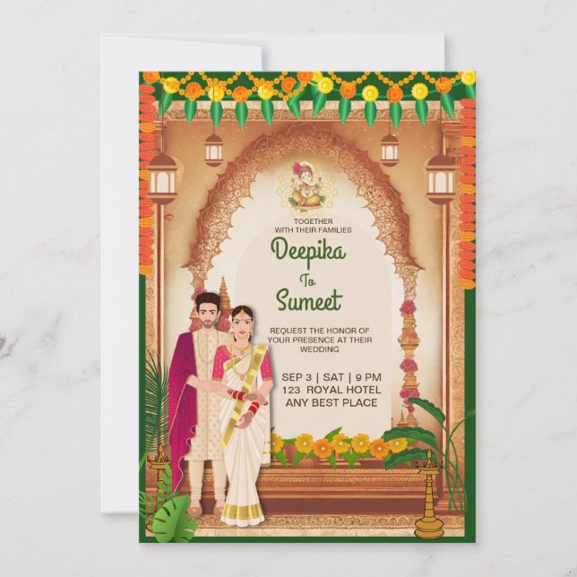  Wedding Card Invitation (Front)