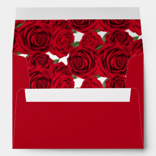 Wedding Card/Invitation Envelope-Red Roses Envelop Envelope