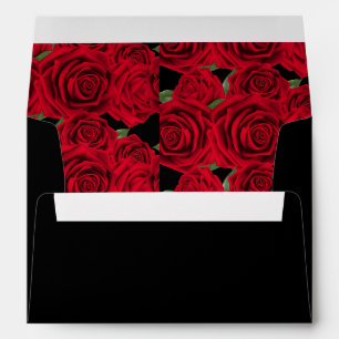 Wedding Card/Invitation Envelope-Red Roses Envelopes