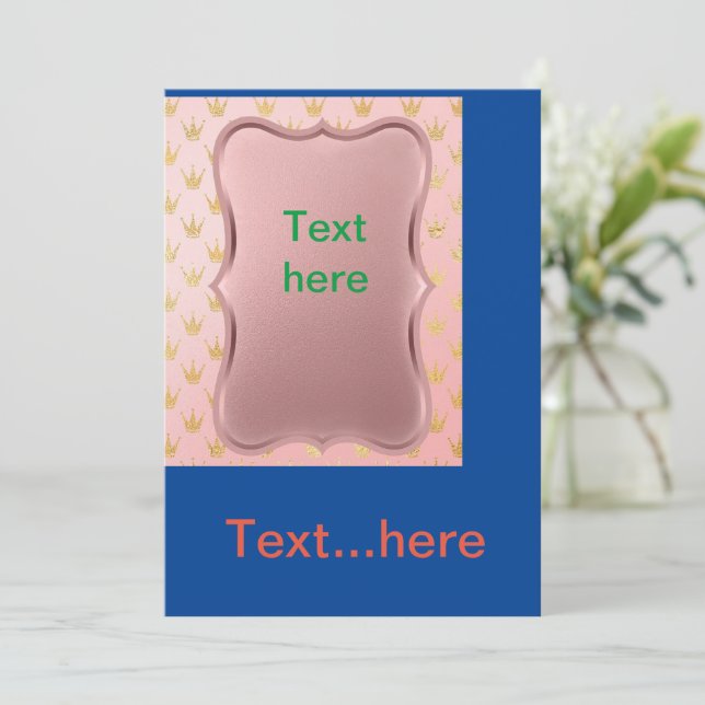 Wedding Card Invitation Template (Standing Front)