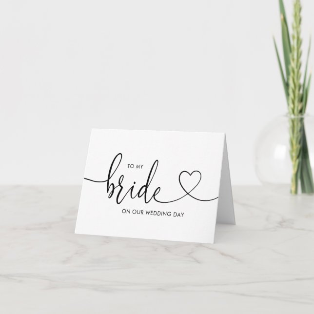 Wedding Card to my Bride on our Wedding Day (Front)