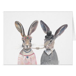 Wedding card "Tying the knot"