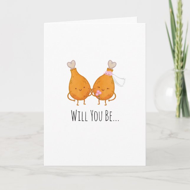 Wedding Card - Will You Be My Wingwoman? (Front)
