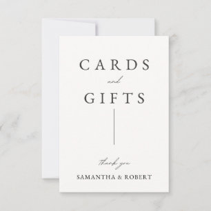 Wedding Cards and Gifts Sign
