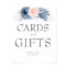 Wedding Cards and Gifts Sign Dusty Blue Floral