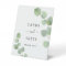 Wedding cards gift sign eucalyptus greenery