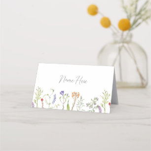 Wedding Cards Names Wildflowers Floral