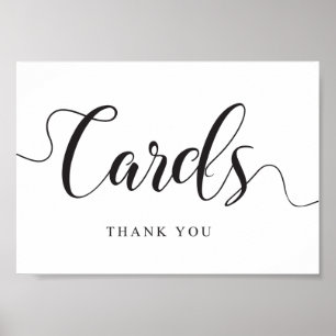 Wedding Cards Sign. Post Box Poster